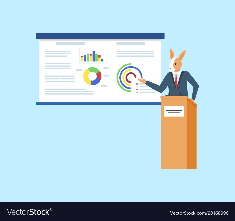 Kangaroo showing info on whiteboard animal speaker