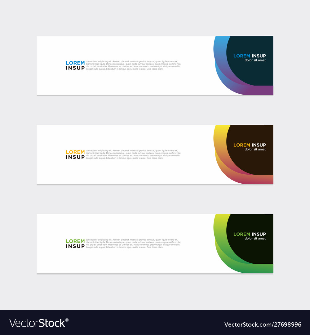 Modern Banner Web Background Abstract Design Vector Image