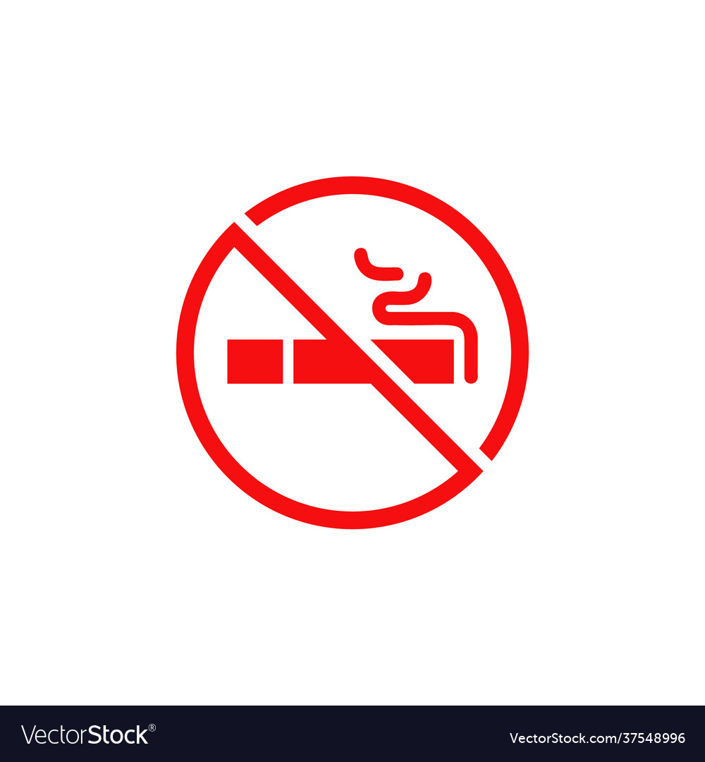 No smoking sign icon design Royalty Free Vector Image