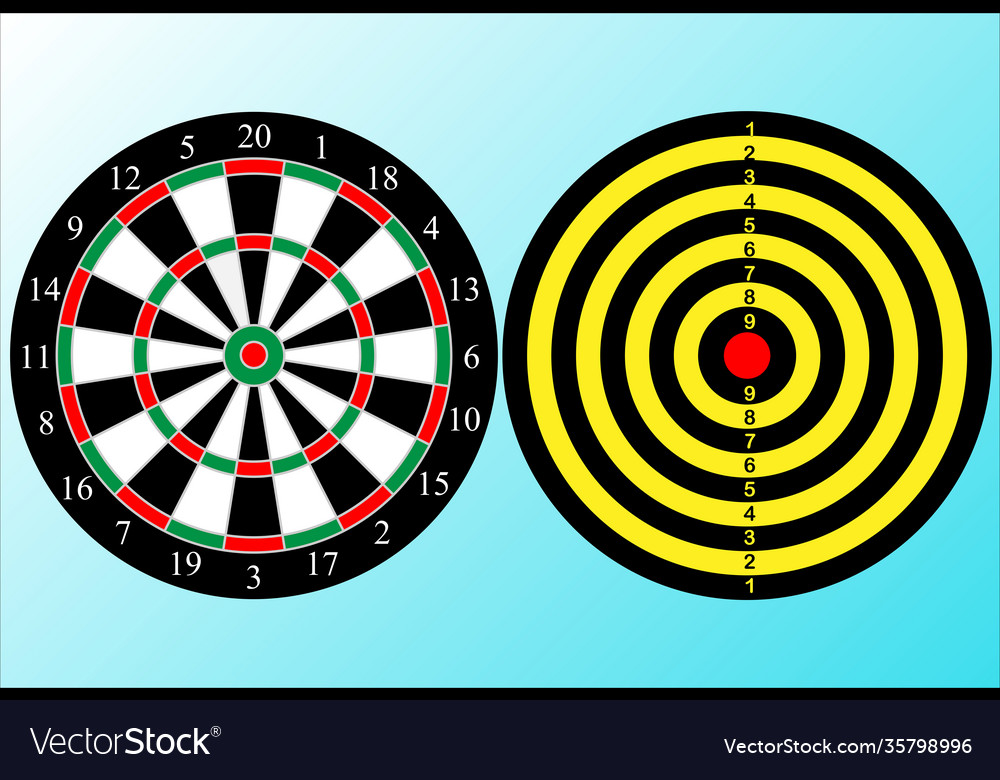 Playing field dartboard with two sides