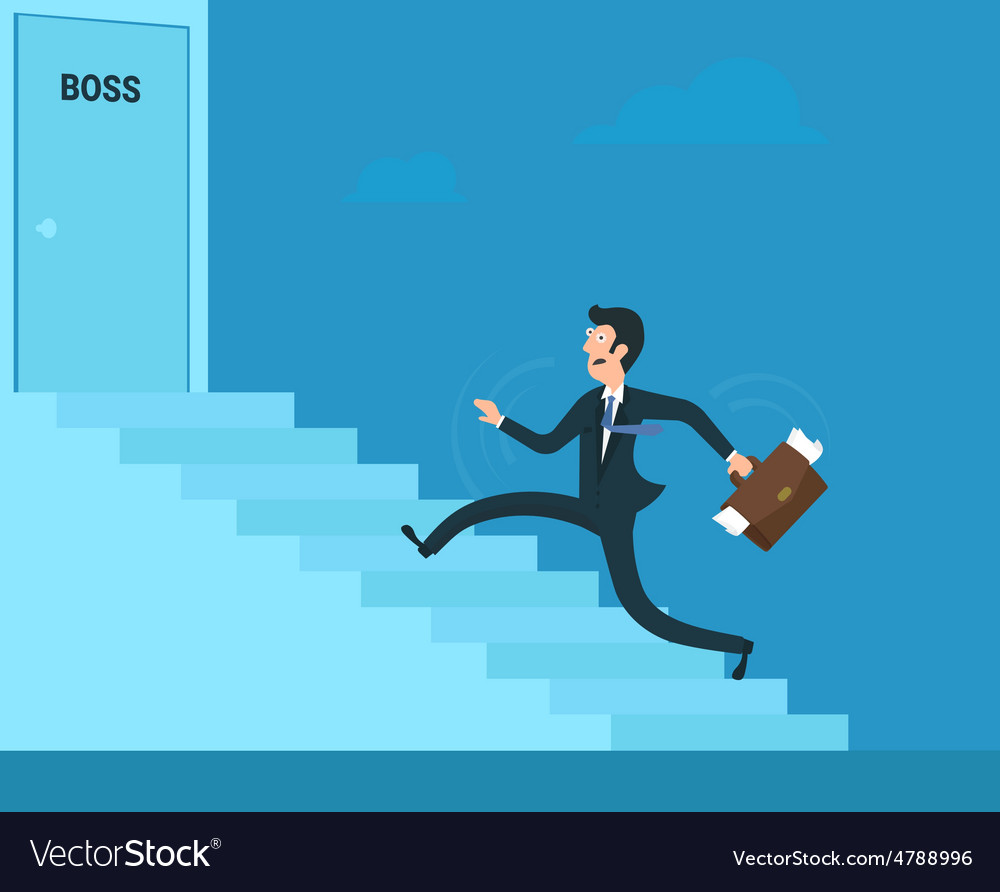 Stressed businessman Royalty Free Vector Image