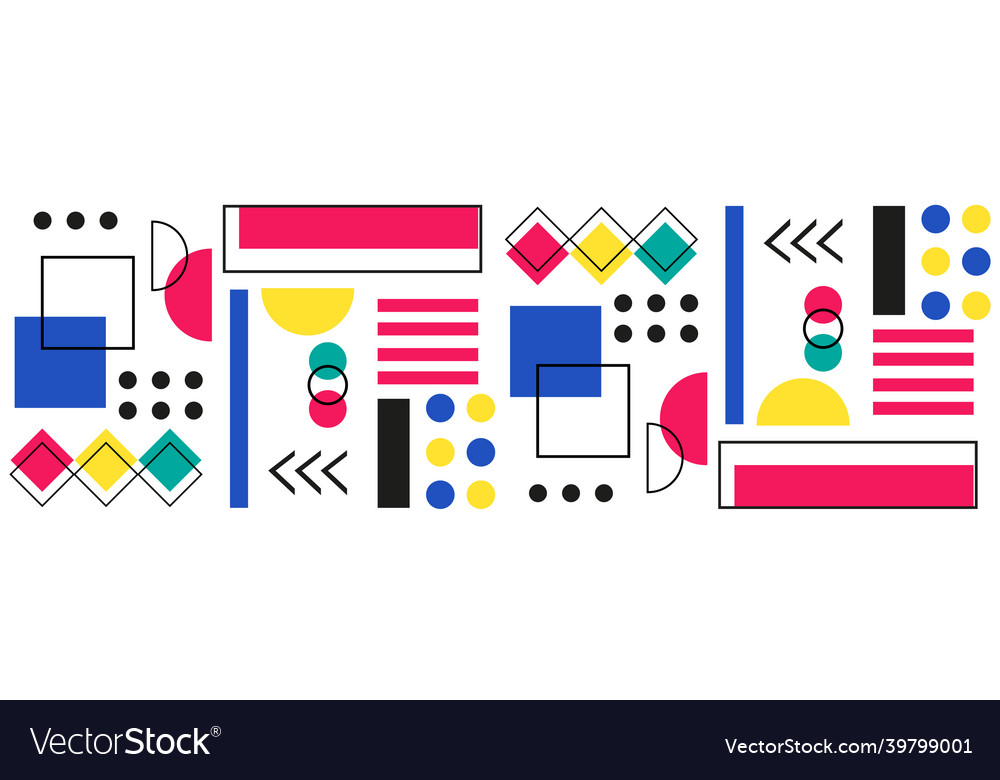Abstract background with different geometric
