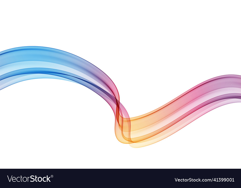 Background with smooth color wavemulticolored vector image Background with smooth color wavemulticolored