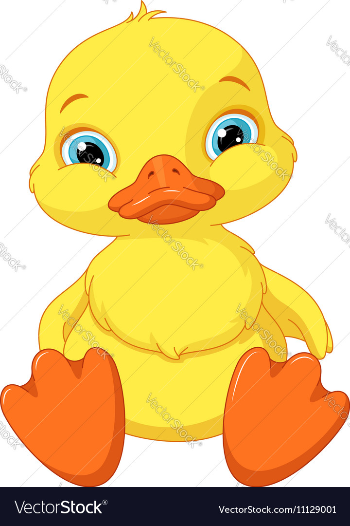 Duckling Royalty Free Vector Image - VectorStock