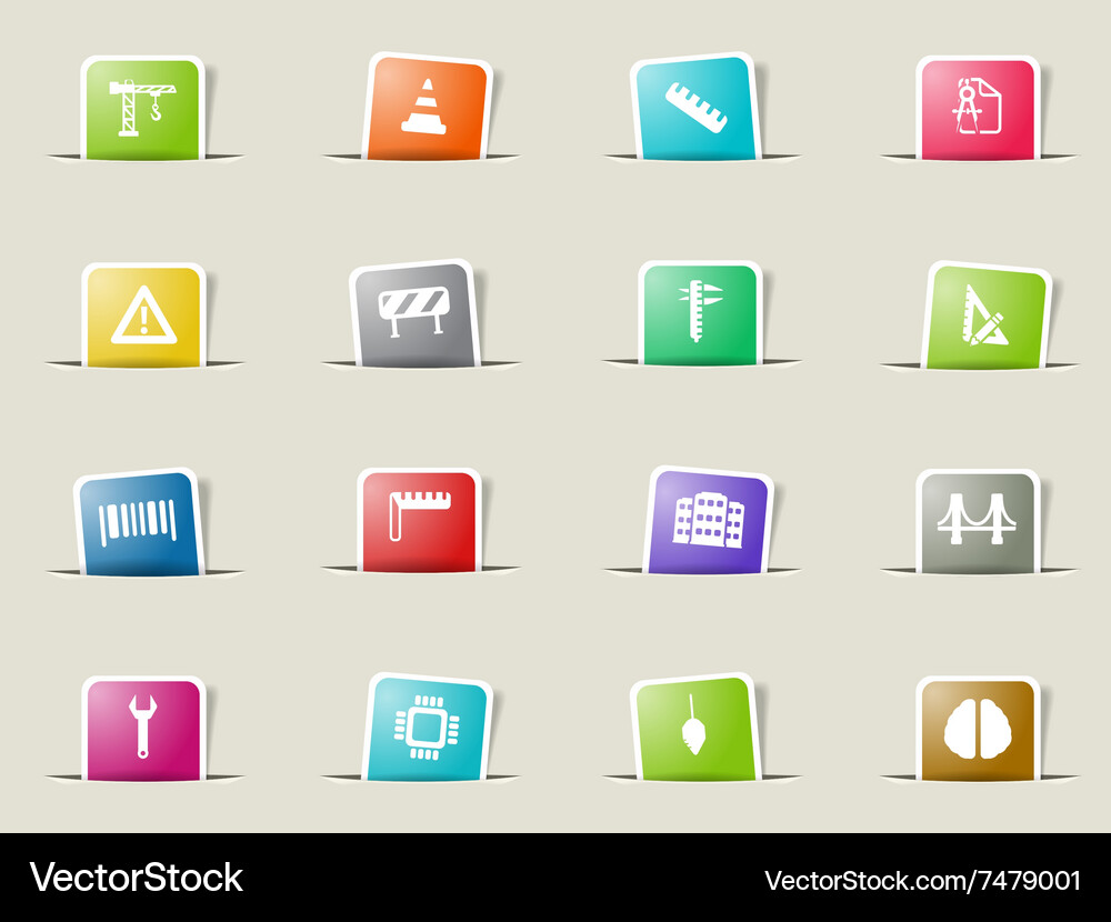 Engineering simply icons Royalty Free Vector Image