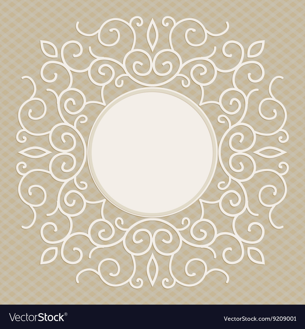Trendy linear frame with copy space
