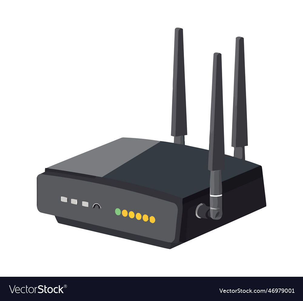 Wireless router connects computer to internet
