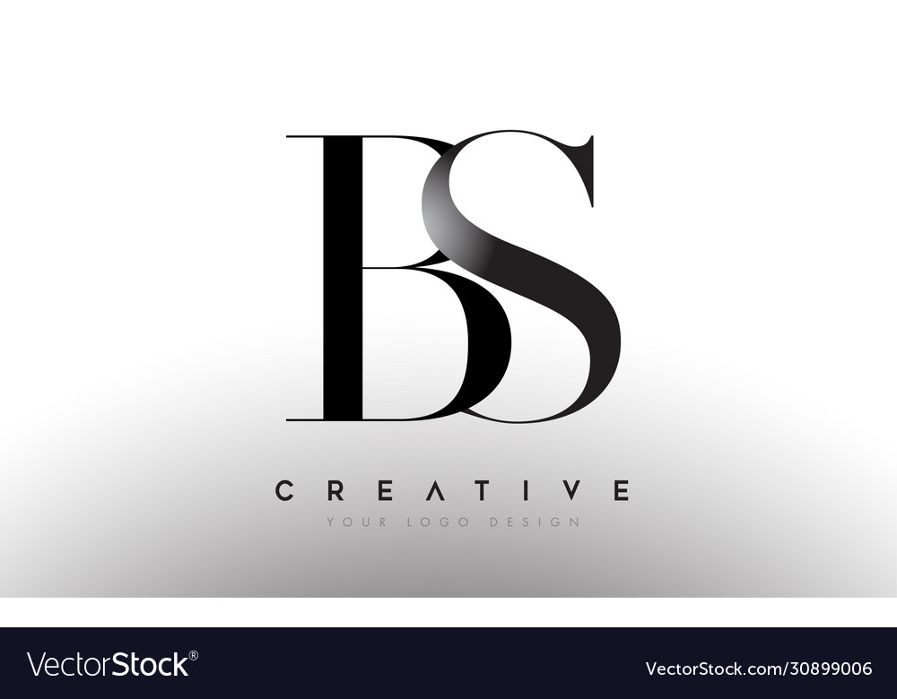 Bs letter design logo logotype icon concept with Vector Image Bs letter design logo logotype icon concept with vector image on... 