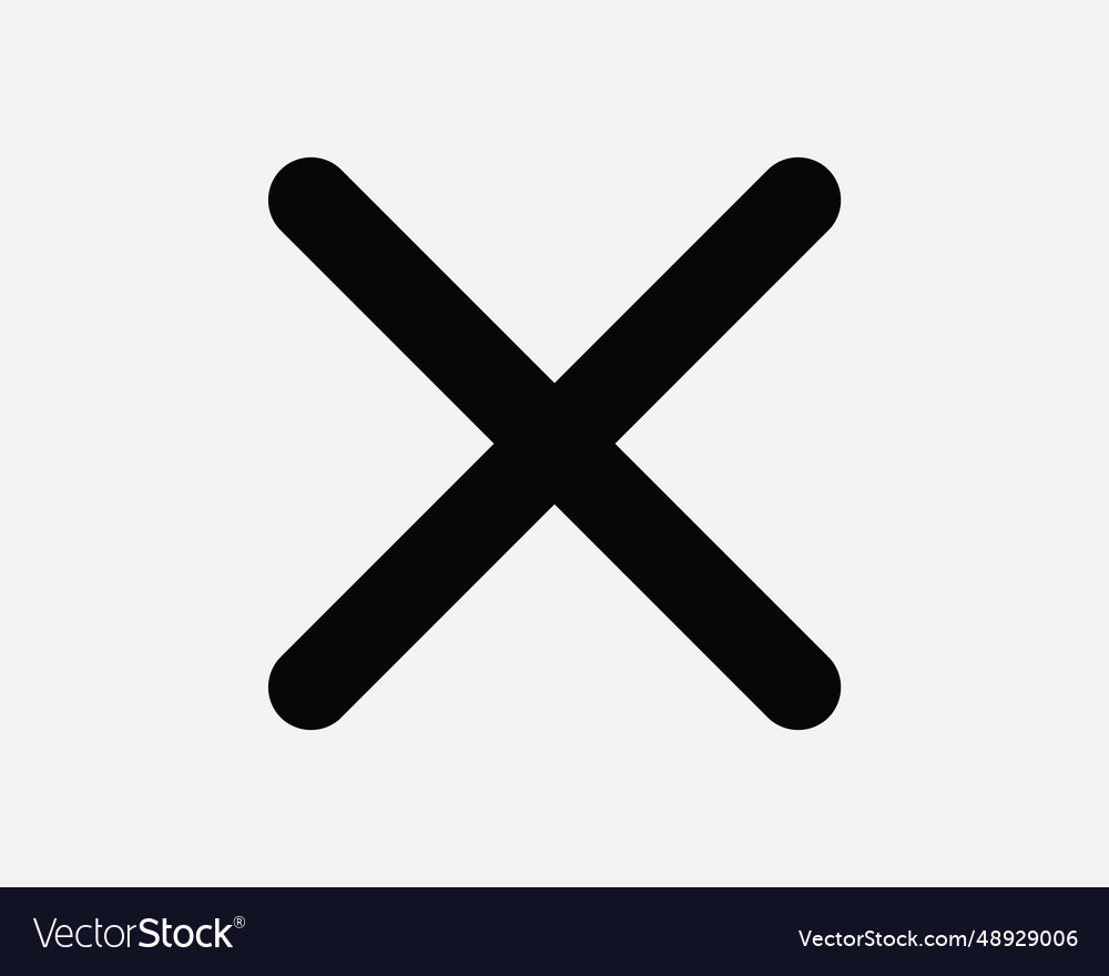 Cancel cross block prohibited not allowed cannot x vector image Cancel cross block prohibited not allowed cannot x