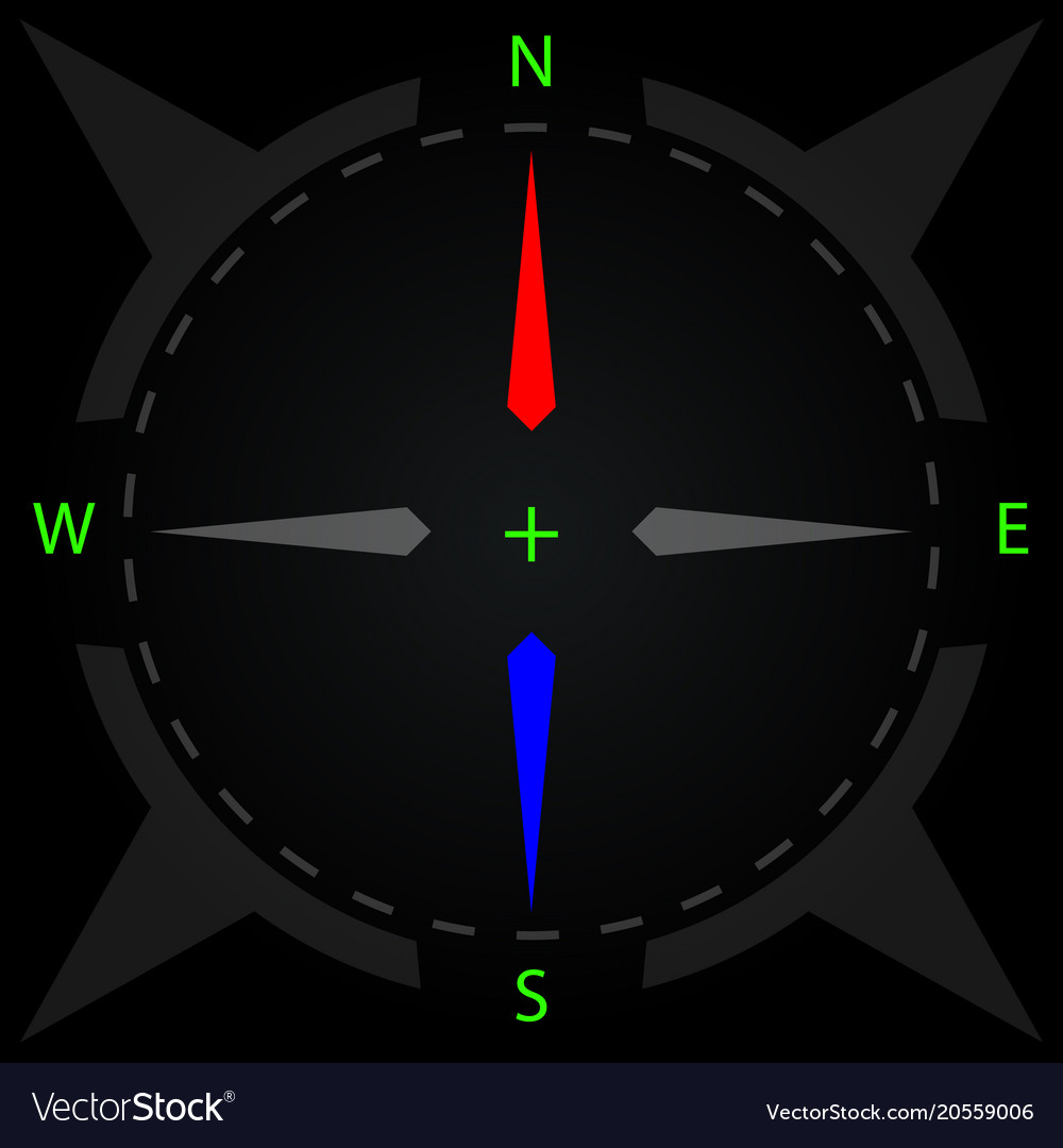 Compass display with illumination