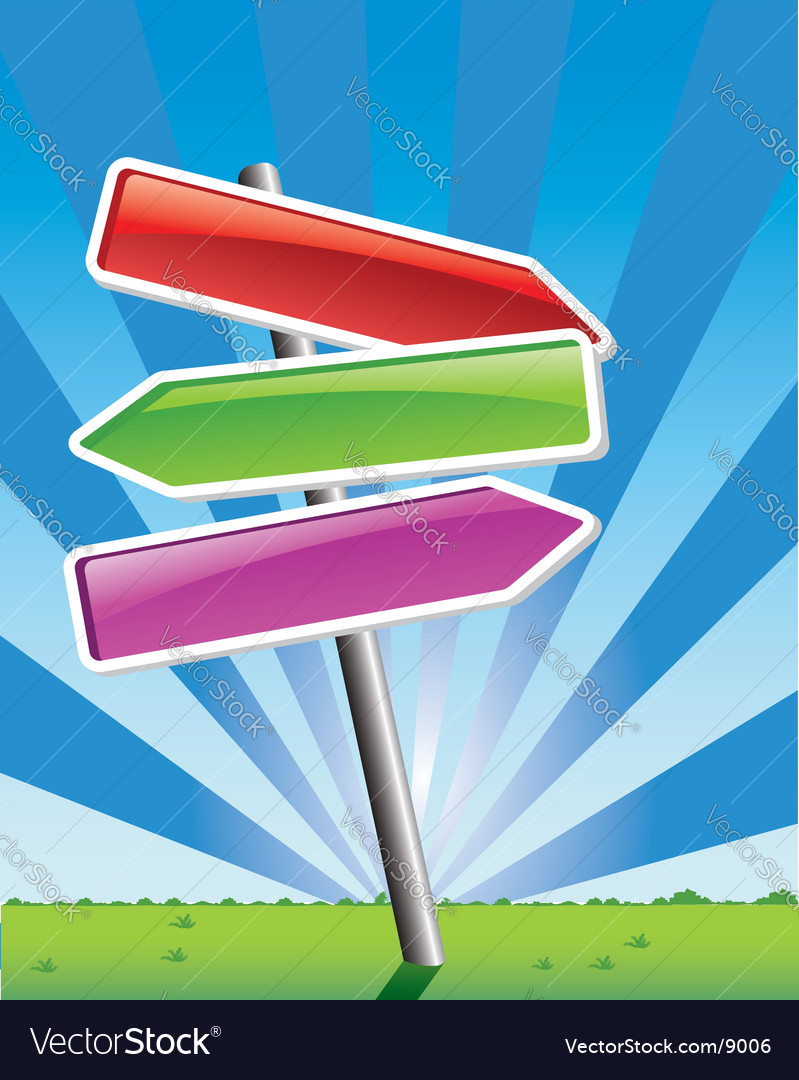 Directional Pointer Sign