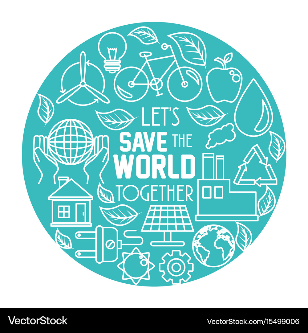 Green eco concept background Royalty Free Vector Image