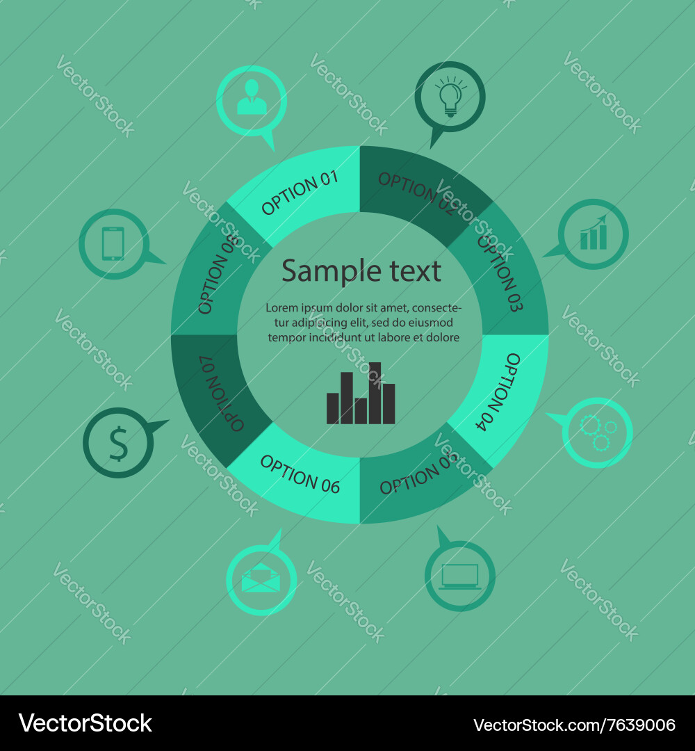 Infographic template design Royalty Free Vector Image