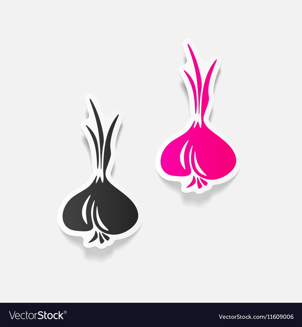 Realistic design element onion