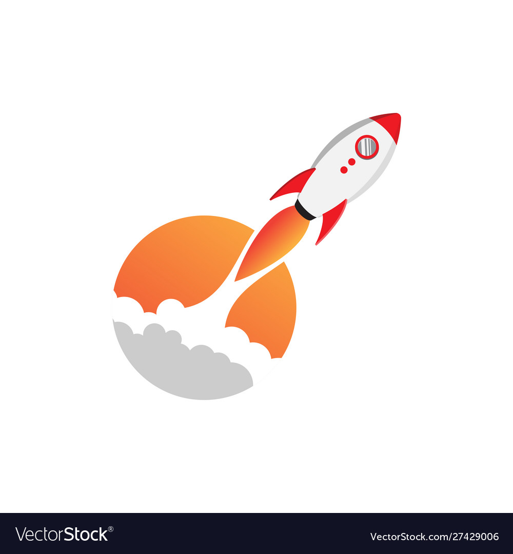 Rocket graphic design template