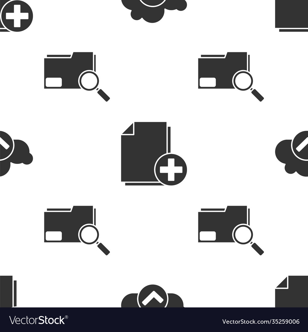 Cloud einstellen mit Prüfzeichen neue Datei hinzufügen und suchen vector image Cloud einstellen mit Prüfzeichen neue Datei hinzufügen und suchen