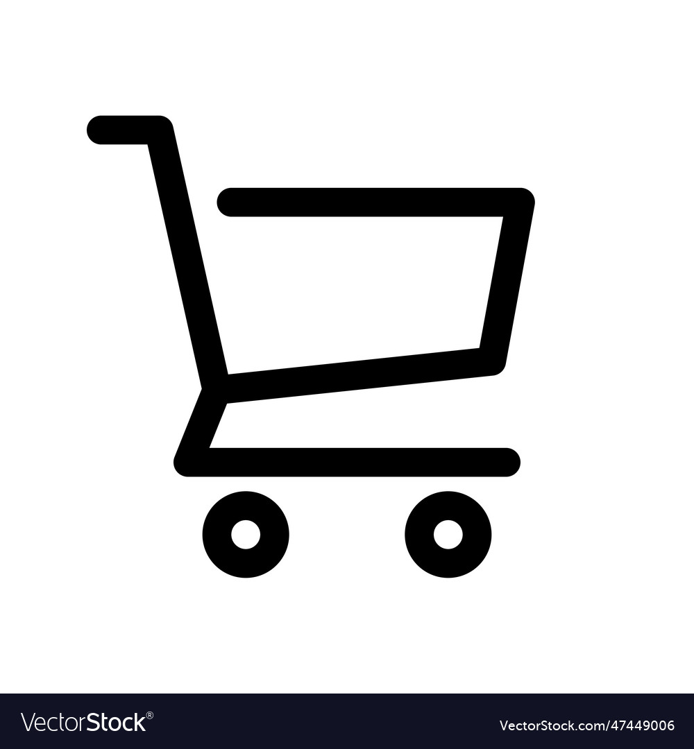 Shopping cart outline icon