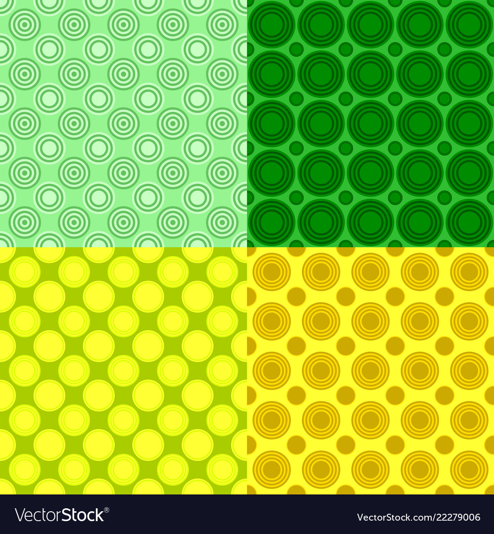 Einfache nahtlose Kreismuster Hintergrundsets vector image Einfache nahtlose Kreismuster Hintergrundsets