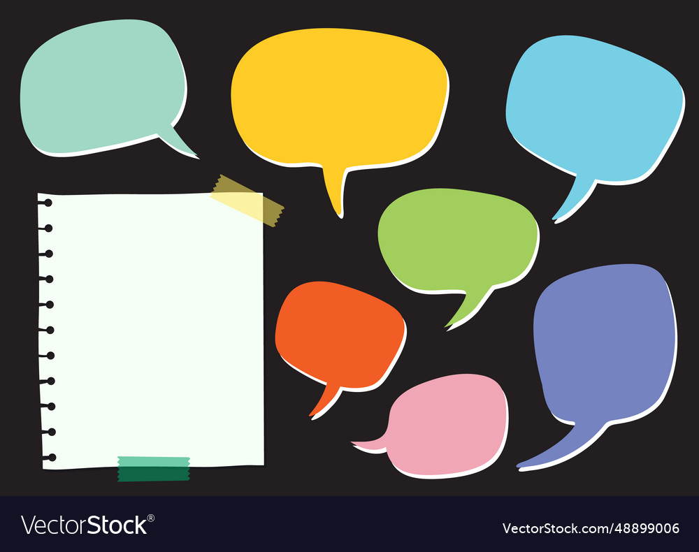 Speech bubble to-do list design template