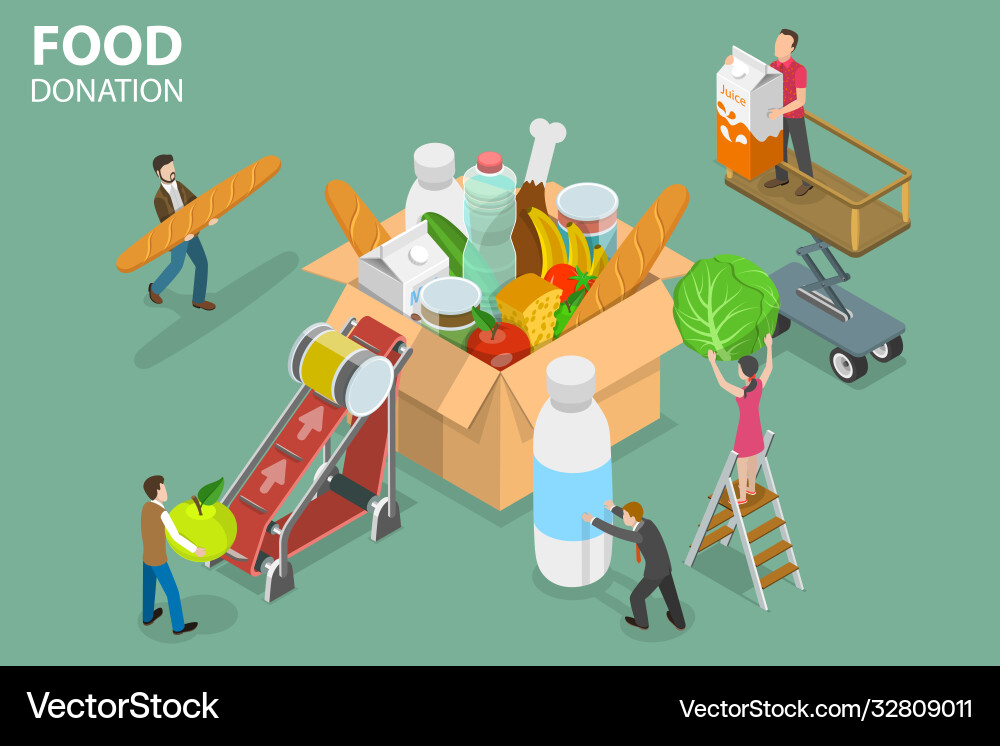 3d isometric flat conceptual Royalty Free Vector Image