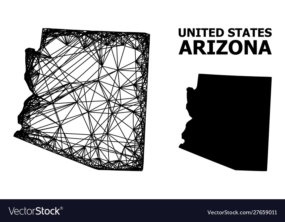 Arizona State Map - Wireframe