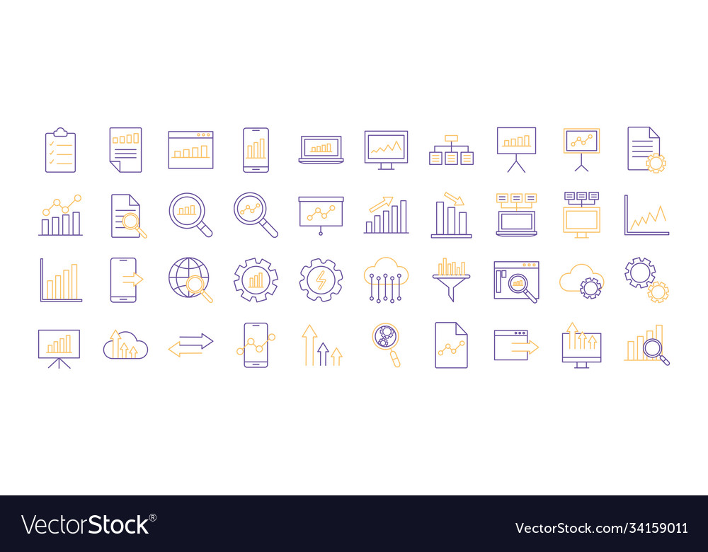 Data analysis line style symbol set design