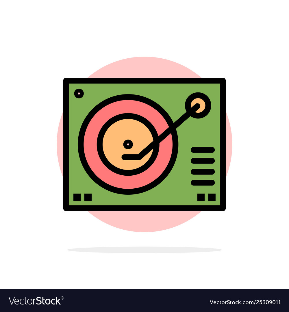 Deck device phonograph player record abstract Vector Image Deck device phonograph player record abstract