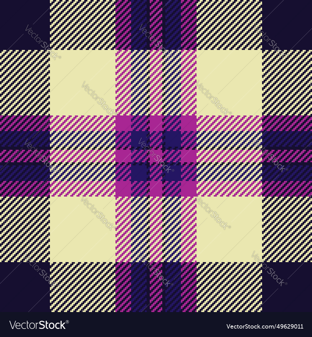 Fabric texture pattern of tartan check background vector image Fabric texture pattern of tartan check background