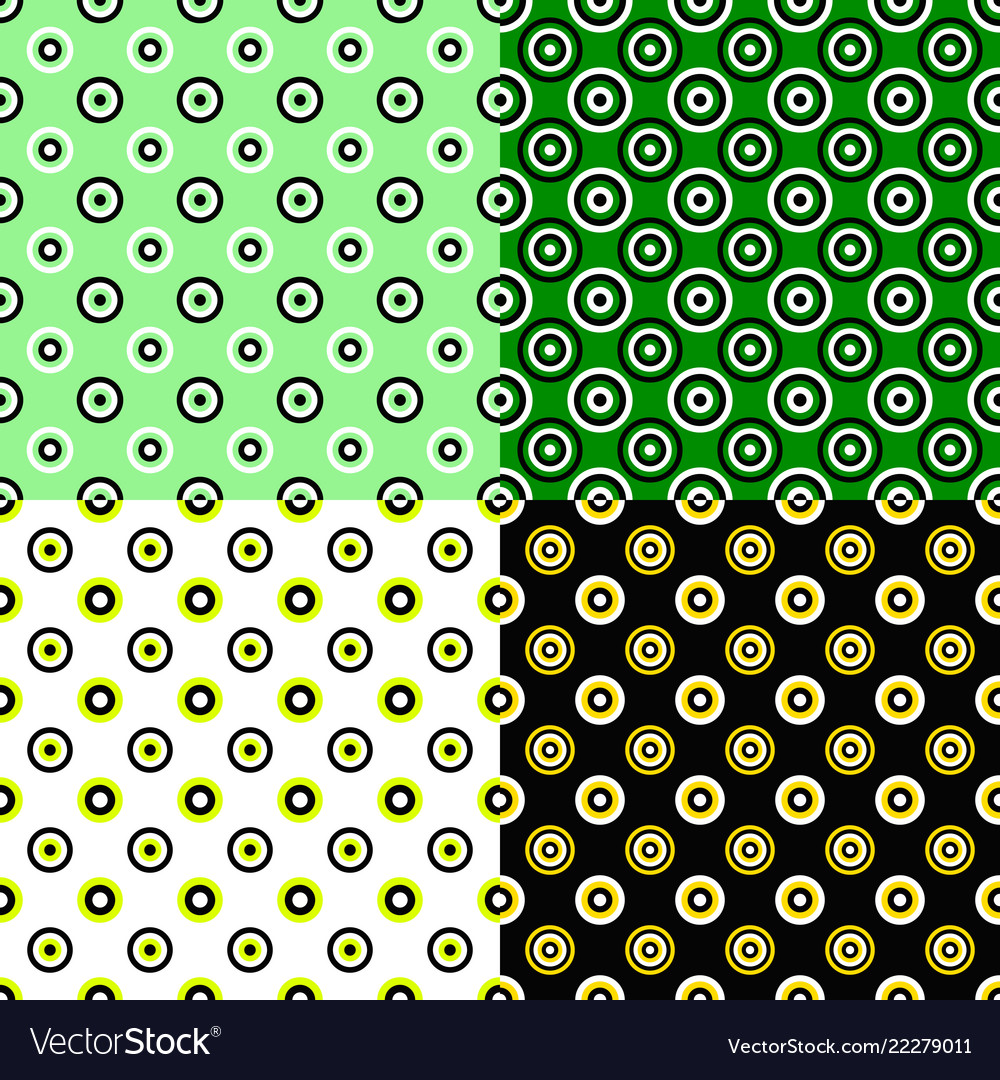 Geometrical circle pattern design background set