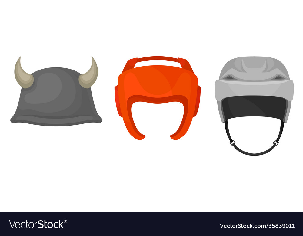 Helm als Schutzkopfabdeckung isoliert vector image Helm als Schutzkopfabdeckung isoliert