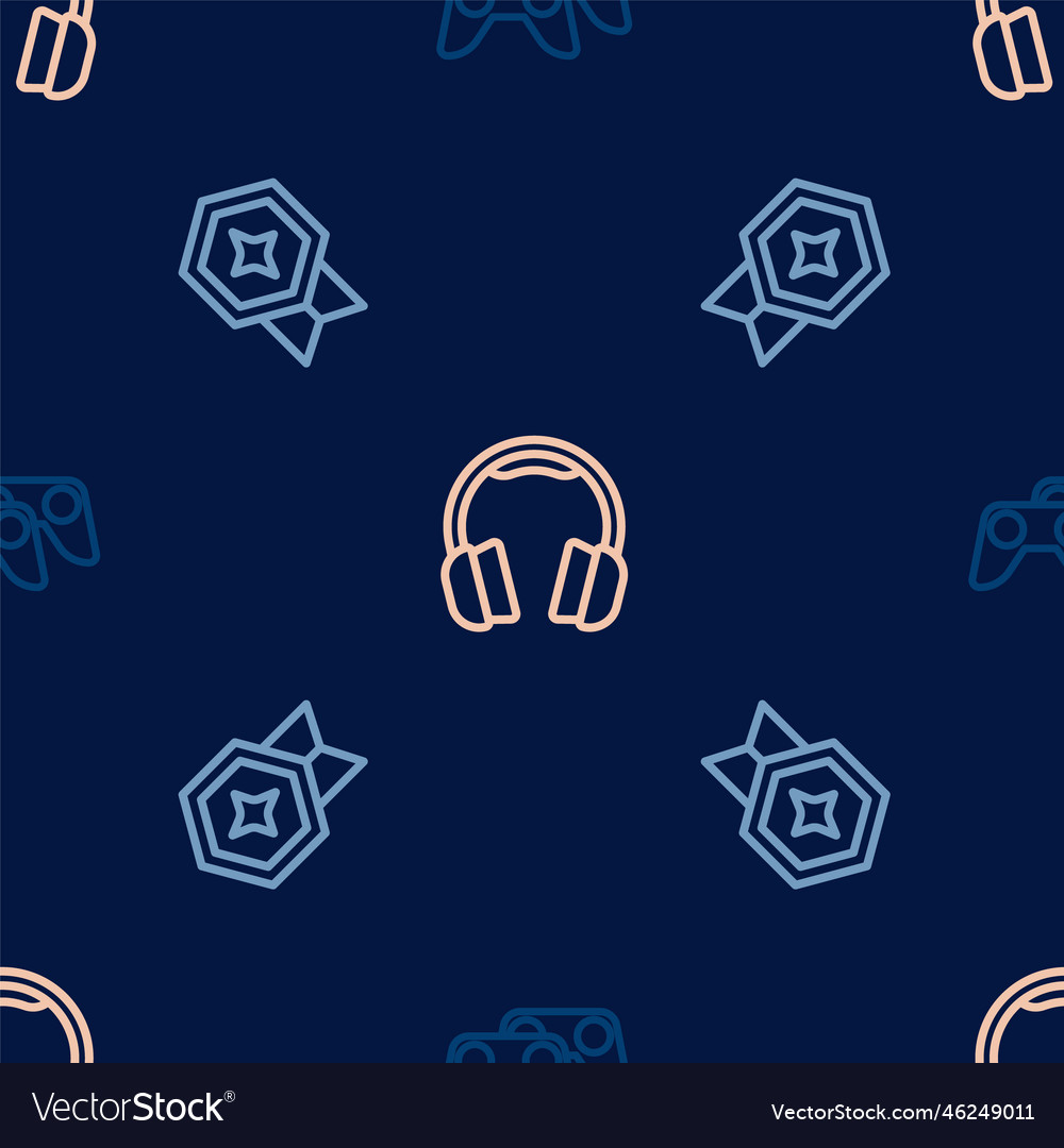 Set line game controller or joystick rating vector image Set line game controller or joystick rating