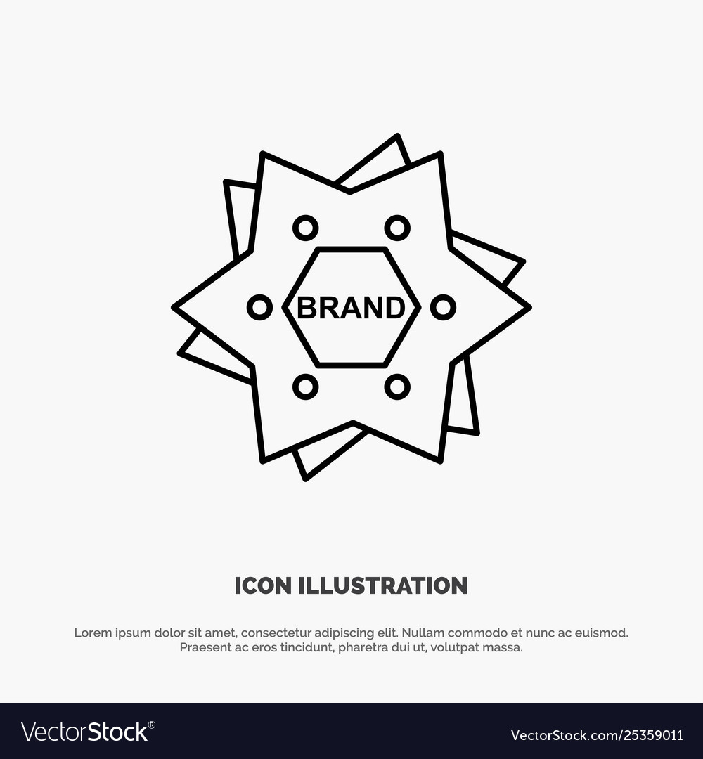 Star Branding Marke Logo Form Linie Symbol