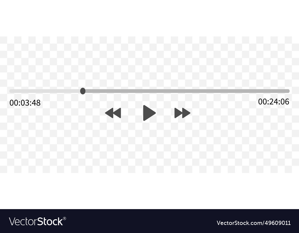 Video play bar display interface audio player