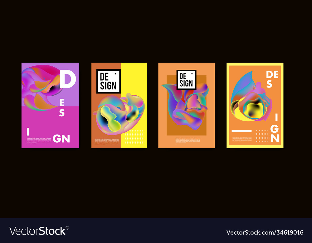 Abstract colorful liquid and fluid pattern