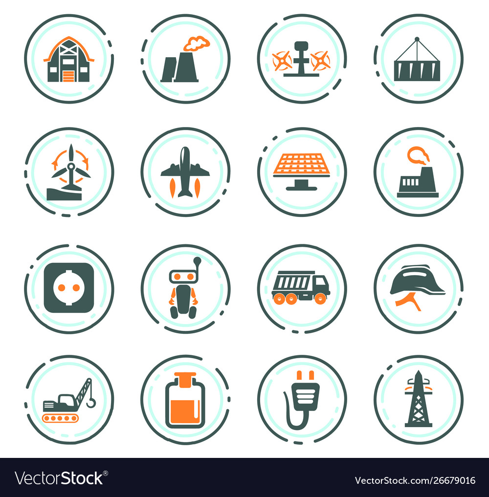 Industry icons set