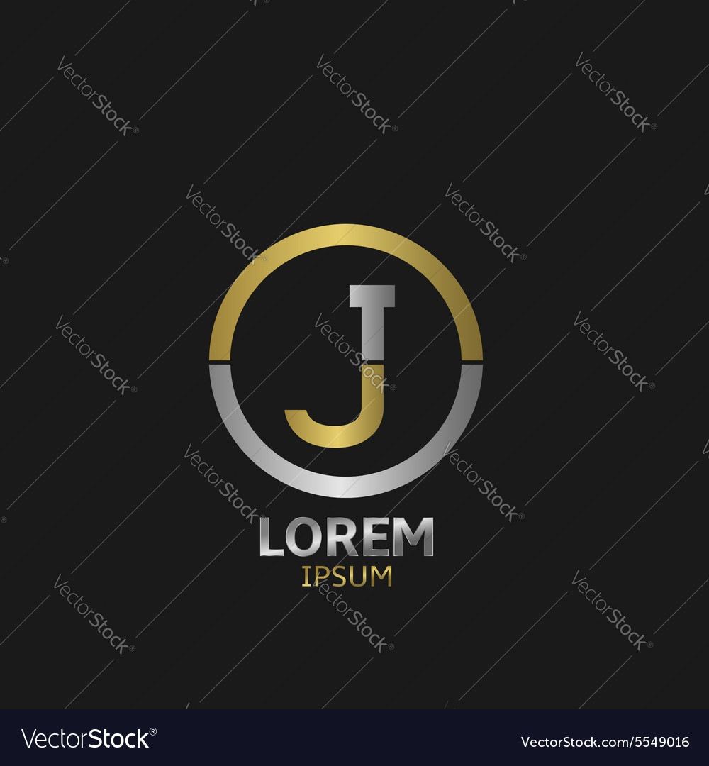 Letter j Royalty Free Vector Image - VectorStock