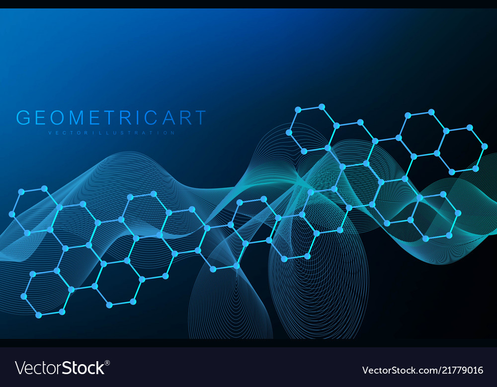 Modern Scientific Hexagon Pattern
