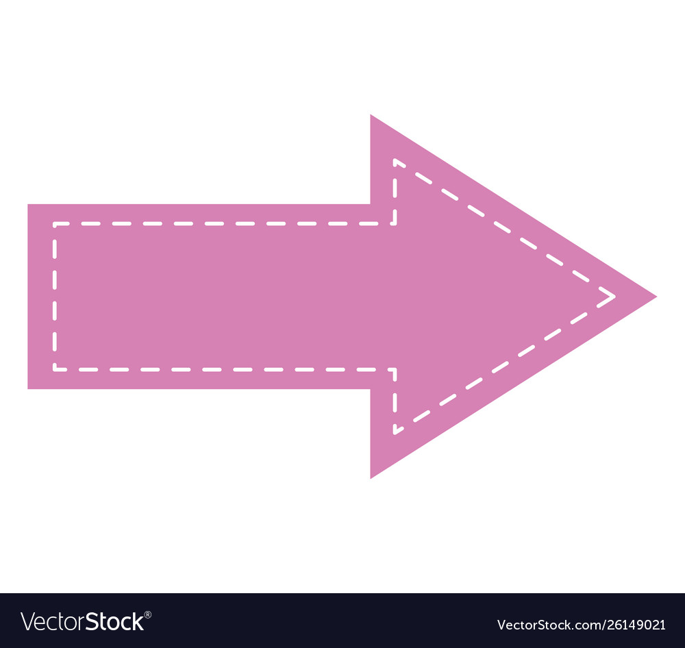 Arrow index sign isolated icon vector image Arrow index sign isolated icon
