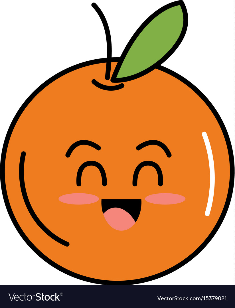 Kawaii cute tender orange fruit