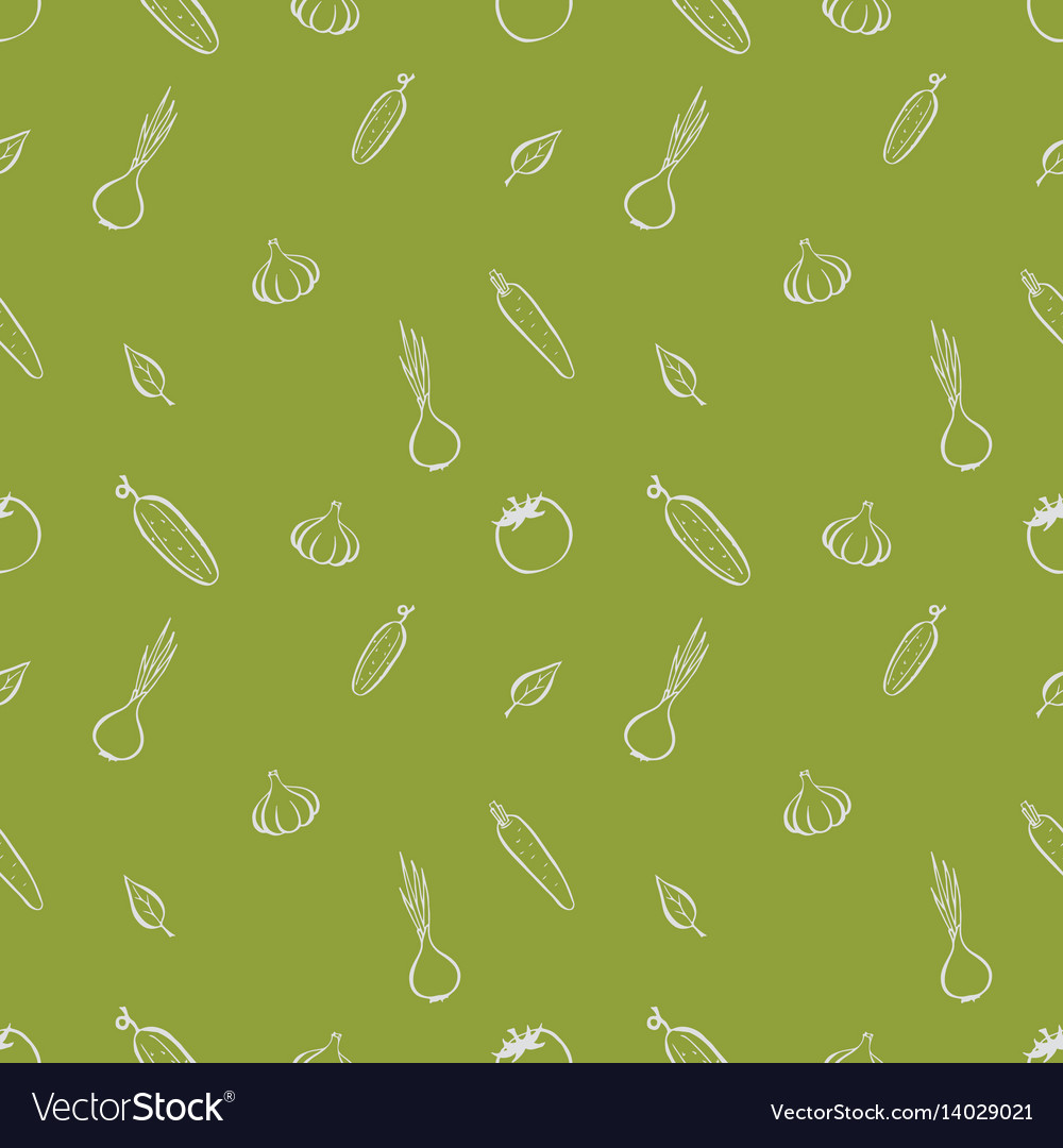 Seamless pattern background with vegetables