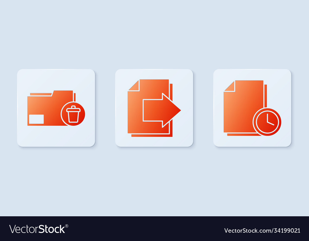 Nächste Seite Pfeil löschen Ordner und Dokument vector image Nächste Seite Pfeil löschen Ordner und Dokument