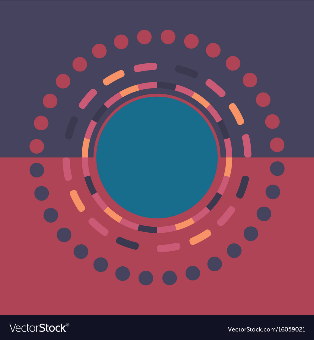 Technology colorful round background abstract