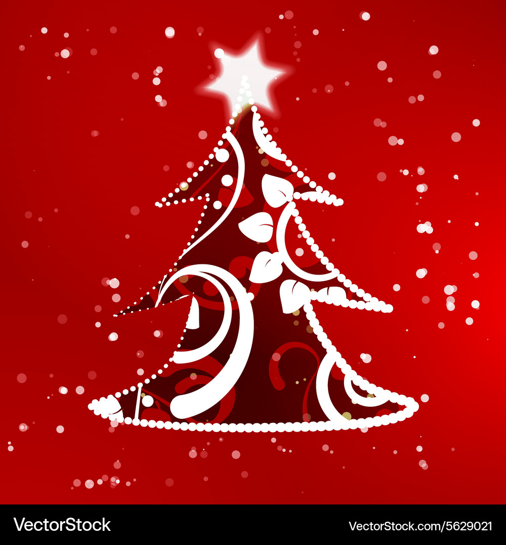 Xmas tree abstract background Royalty Free Vector Image