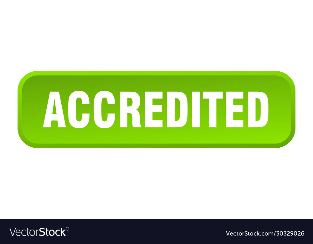 Accredited button square 3d push