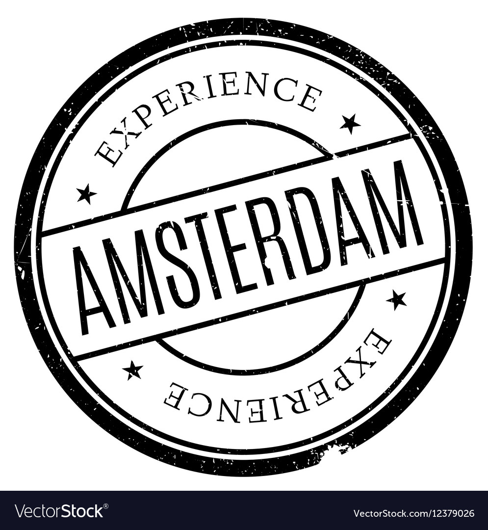 Amsterdam Stamp Rubber Grunge Royalty Free Vector Image