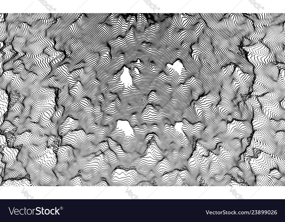 Array with dynamic particles futuristic vector image Array with dynamic particles futuristic
