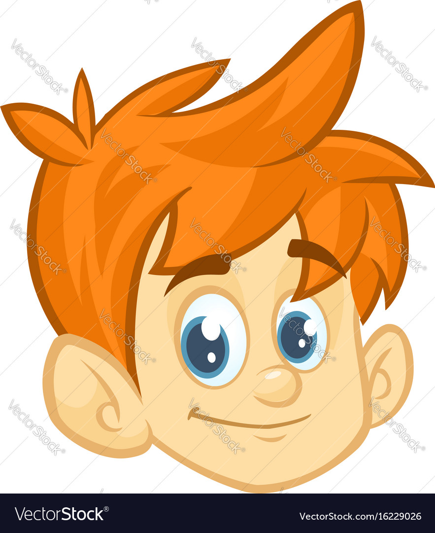 Cartoon small blond boy head Royalty Free Vector Image Cartoon small blond boy head Royalty Free Vector Image