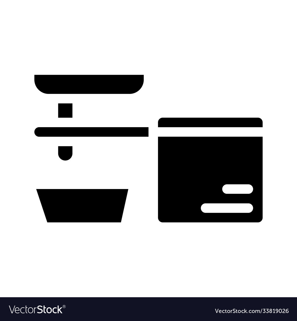 Cold pressed oil press machine glyph icon