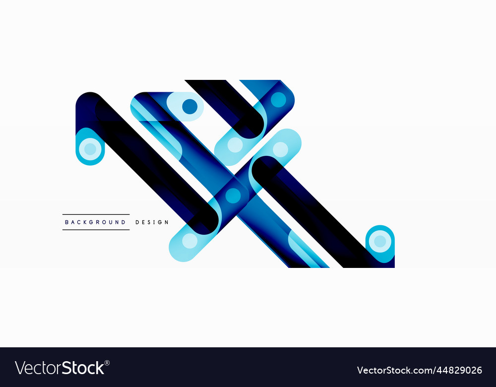 Colorful dynamic stripe composition lines vector image Colorful dynamic stripe composition lines