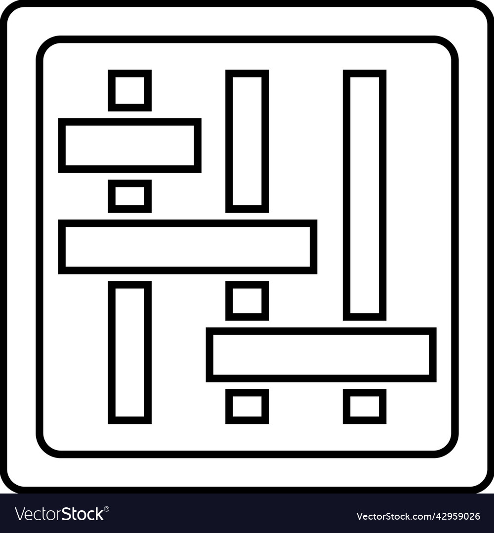 Iteration scope project management line icon